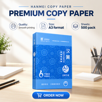 Papier copie A3 de qualité supérieure, 80 g/m², blanc brillant, pour l'école et le bureau