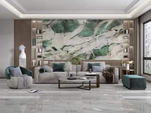 दीवार सजावट के लिए प्राकृतिक हरे क्वार्टजाइट स्लैब ब्रज़ेल रॉयल ग्रीन क्वार्टजाइट स्लैब - Product Image 5