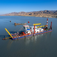 Drague aspirante marine robuste de 18 pouces avec moteur diesel et pompe à engrenages pour l'expansion des ports en haute mer et la construction côtière