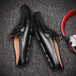 Mocasines de Cuero Genuino de Alta Calidad para Hombre, Estilo Mule sin Talón, con Puntera Cubierta, Fabricados en Fábrica - Product Image 4