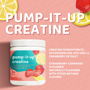 개인 라벨 펌프-it-up 50 인분 크레아틴 성인의 맛있는 딸기 레모네이드 맛 허브 보충제 소프트젤 캡슐 - Product Image 4