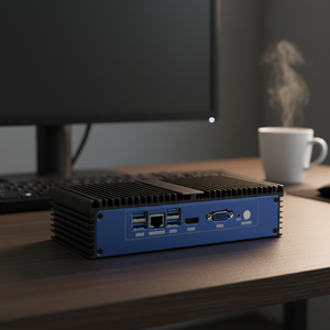 Computadora Industrial de Control Integrada, Mini PC de Escritorio Pequeño para Negocios y Oficina, Doble Núcleo, DDR4, <span class=keywords><strong>Windows</strong></span> <span class=keywords><strong>10</strong></span>, Intel HD Graphics 510 - Product Image 4