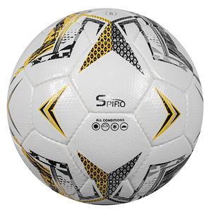 Balón de fútbol Wembley Sports tamaño oficial 5, fútbol de cuero Pu para competición cosido a máquina - Product Image 5