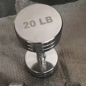 Haltères ronds en acier chromé de <span class=keywords><strong>20</strong></span>, 35, 50, 100, 150 lb pour la musculation en salle de sport - Product Image 3