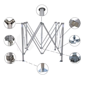 Structure de tente télescopique pliable en alliage d'aluminium de 50 mm pour camping extérieur, support de bâche commerciale pour <span class=keywords><strong>chapiteau</strong></span> publicitaire - Product Image 3