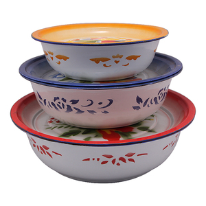 Unique Design Personnalisé bonne qualité Chine en gros Cocotte Couverture Ensemble Émail Bassin - Product Image 5