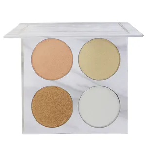 Poudre de surligneur pressée OEM Palette de marbre la plus chaude Crème Blush de haute qualité Surligneurs bronzants Faites votre propre maquillage de marque