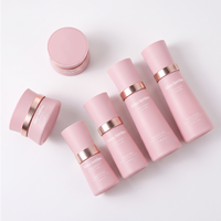 Set Botol Kaca Kerucut Kosmetik Ukuran Khusus 120ml/100ml/40ml/50g dengan Pompa Lotion untuk Krim Wajah & Serum Perawatan Kulit