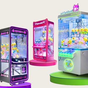 Máquina de garras totalmente transparente operada con monedas para la venta de peluches, ideal para parques de atracciones, centros comerciales y centros de entretenimiento familiar. - Product Image 1