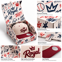 Boîte d'emballage personnalisée pour chapeaux, boîte d'expédition en carton ondulé imprimée avec logo, casquettes de baseball, emballage de marque pour e-commerce, taille personnalisée
