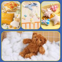 Remplissage en fibre de polyester de 150 g, rembourrage en poly pour animaux en peluche, petites poupées, artisanat au crochet, coussin