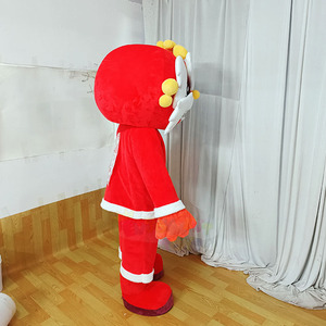 Chinese Style Cartoon <strong>Lion</strong> Dance Mascot <strong>Costume</strong> <strong>Adult</strong> Size with Helmet for Parades Carnivals Promotions &amp; Events - Product Image 2