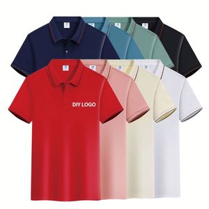 เสื้อโปโลชายพิมพ์โลโก้ตามสั่ง แขนสั้น ระบายอากาศ แห้งเร็ว ซับเหงื่อ แฟชั่นลำลอง เสื้อกอล์ฟ ทรงพอดีตัว สวมใส่สบาย - Product Image 4