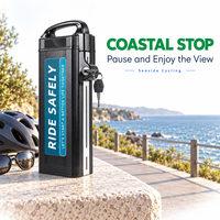 Baterai Ebike 36V 48V Lithium Ion, Baterai Rangka Downtube, Baterai Sepeda Listrik Lepas Pasang dengan Kunci BMS dan Pengisi Daya