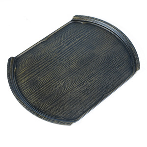 Twin swords, unique bronze-style Japanese <b>tray</b>, dessert plate, <b>tea</b> <b>tray</b>, sushi plate, sukiyaki, Japanese and Korean cuisine. - Product Image 3
