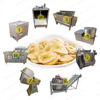 Prix Usine Ligne Complète Automatique de Machines à Trancher, Frire et Emballer les Chips de Banane et de Plantain, Matériau SUS304, Capacité 500-800kg/h