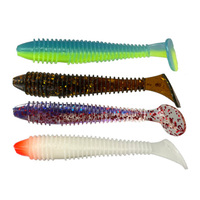 WZ RTD 7.8 "ver leurre de pêche en plastique souple en gros appâts de poisson artificiels Type de ver grand appât de pêche Robot poisson leurre