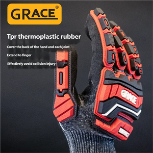 Guantes Resistentes a Impactos de Caucho Termoplástico TPR Anti-Corte Grado D GR-3150D con Función Táctil para Teléfono - Product Image 5