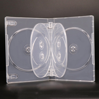 SUNSHING Lot de 22 mm de boîtes de remplacement vides pour CD/DVD avec plateau, boîte de rangement noire pour disques DVD de 25 mm, boîtes de rangement multimédia pour jeux