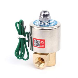 Vanne solénoïde électrique SNS 1/4 po NPT en laiton normalement fermée pour eau, air, diesel, DC12V, haute résistance à la température - Product Image 2