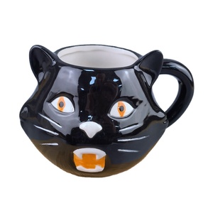 Novedades, Taza de Café Grande de Cerámica Pintada a Mano con Diseño de Máscara de Jason, Terror de Halloween, Cara Podrida, Libre de BPA, Apta para Alimentos - Product Image 5
