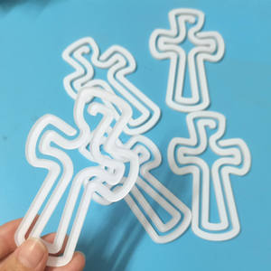 DDP porte à porte expédition aux états-unis Religion Sublimation bricolage blanc acrylique thermique simple face trombone blanc - Product Image 4