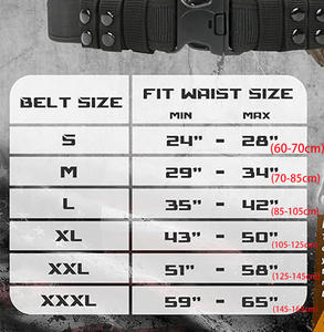 Ceinture tactique à dégagement rapide de <span class=keywords><strong>2</strong></span> pouces avec doublure crochet et boucle, ceinture de combat Molle noire à 4 gardiens pour la sécurité quotidienne de l'entraînement des Rangers - Product Image 5