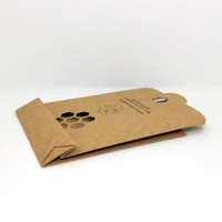 Boîte d'emballage personnalisée pour couches lavables pour bébé, enveloppe en papier kraft écologique avec trou découpé