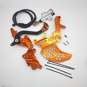 Componente <span class=keywords><strong>CNC</strong></span> Rinforzato FMO per Surron Ultra Bee, Staffa per Doppia Pinza Sinistra e Staffa Freno per Pedane, Accessori Moto - Product Image 6