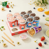 Collations professionnelles chinoises avec revêtement de chocolat, pièces, cuillères à énergie, crème aux fraises, Biscuits revêtues de lait, produit pour enfants