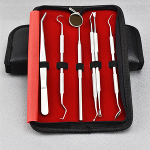 Équipement dentaire, Matériaux, Outils, Sondes, Miroirs dentaires, Instruments de soins, Ensemble d'outils dentaires en acier inoxydable (6 pièces) - Product Image 3