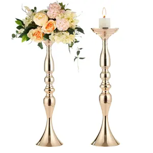 金色烛台金属花架烛台婚礼道具桌摆件装饰