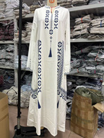 Robe élégante en polyester à col cœur, imprimé numérique, style abaya ethnique arabe, pour femmes musulmanes, collection printemps traditionnelle