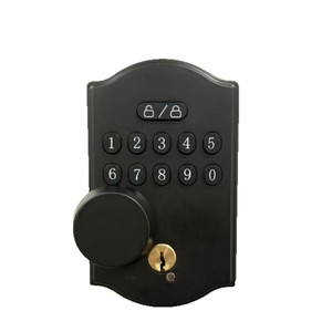 สมาร์ทล็อคประตูลายนิ้วมืออลูมิเนียมอัลลอยด์สีดำ รหัสผ่านการ์ด IC ปลดล็อคประตูรักษาความปลอดภัยสำหรับสำนักงาน AF08 - Product Image 5