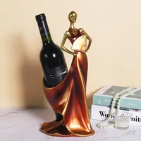 ขาตั้งรูปหุ่นเรซินที่ออกแบบได้ตามต้องการ,ที่วางขวดไวน์ชิ้นเดียวที่ใส่ของขวัญตกแต่งแบบยุโรปม้าตลกสัตว์กวางเรนเดียร์สำหรับบ้าน