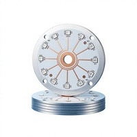 Plaque de circuit imprimé LED en aluminium, base ronde en aluminium, haute conductivité thermique, finition de surface OSP pour éclairage à LED