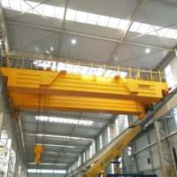 Pont roulant électrique à double poutre 10t 20t 50t, grue à double chariot pour atelier