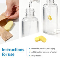 Tablettes de nettoyage écologiques solides multi-surfaces à l'odeur de citron, 30%-50% d'ingrédients actifs pour toutes les surfaces
