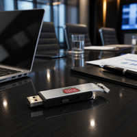 Pembuka Botol Aluminium USB 2.0 Flash Drive 32GB/128GB Mini Logam Baru Kreatif untuk Hadiah Pameran Dagang Grosir