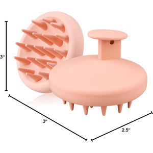 Cepillo de Silicona Pura Integrado para Champú, Pequeño y Portátil, para Limpieza del Cabello, Masaje del Cuero Cabelludo, Exfoliación, Herramienta de Ducha, Cepillos para Cabello Mojado - Product Image 4