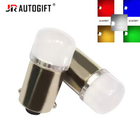 Ampoules de voiture à culot BA9S T4W 2835 2SMD pour feux de position latéraux, feux de recul, clignotants, 12V 24V, vert, rouge, jaune