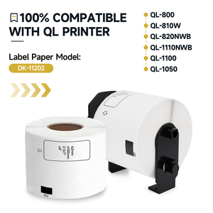 Compatible avec 62mm * 100mm * 300Pcs DK-11202 DK-1202 Die-Cut Thermal Shipping Paper Roll Sticker Label Tape pour <span class=keywords><strong>Brother</strong></span> QL Printer - Product Image 2