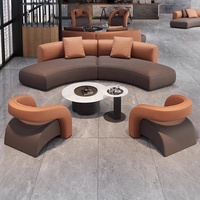 Ensemble de mobilier de luxe léger pour hall d'hôtel, salon de beauté, club, bureau de vente, table de négociation et chaises – Idéal pour les espaces professionnels et de loisirs
