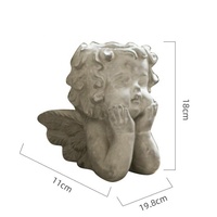 Plantes en pot Vase Fleur Résine Créativité Décoration de La Maison Angle Ciment Fleur Plante Ornement Pour Pot De Fleur