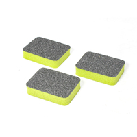 Éponge en acier inoxydable MINI, forme rectangulaire, haute absorption d'eau, pour la cuisine, nettoyage des verres, de la céramique, des plats et des casseroles