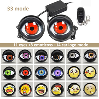Phares LED dynamiques pour voiture, 3 pouces, type Devil Eye, yeux de démon, nouveaux accessoires d'éclairage automobile étanches, couleur 6000K