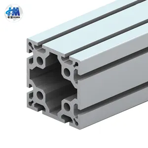 Chất Lượng Cao CNC 100Mm Chiều Dài 100100 T-Khe Cắm Khung Dây Chuyền Lắp Ráp Nhôm Hồ Sơ Đùn Công Nghiệp Nhôm Hồ Sơ Vuông