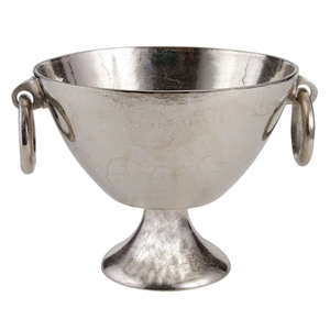 Stainless Steel Wine Bowl <b>Footed</b> Aluminium Wine Cooler Metal Champagne <b>Ice</b> Bucket With Double Ring Handles For Party & Hotel Bar - Product Image 1