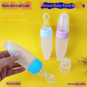 Produits maternels et infantiles : <span class=keywords><strong>Biberon</strong></span> cuillère souple en silicone de qualité alimentaire pour céréales de riz et aliments complémentaires pour bébés - Product Image 2