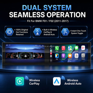 เครื่องเล่นดีวีดีติดรถยนต์ระบบแอนดรอยด์ 14 หน้าจอโค้งคู่ขนาด 32 นิ้ว Qualcomm 685 สำหรับรถยนต์ BMW ซีรีส์ 7 รุ่น F01 F02 ปี 2011-2017 ระบบ CIC NBT - Product Image 4